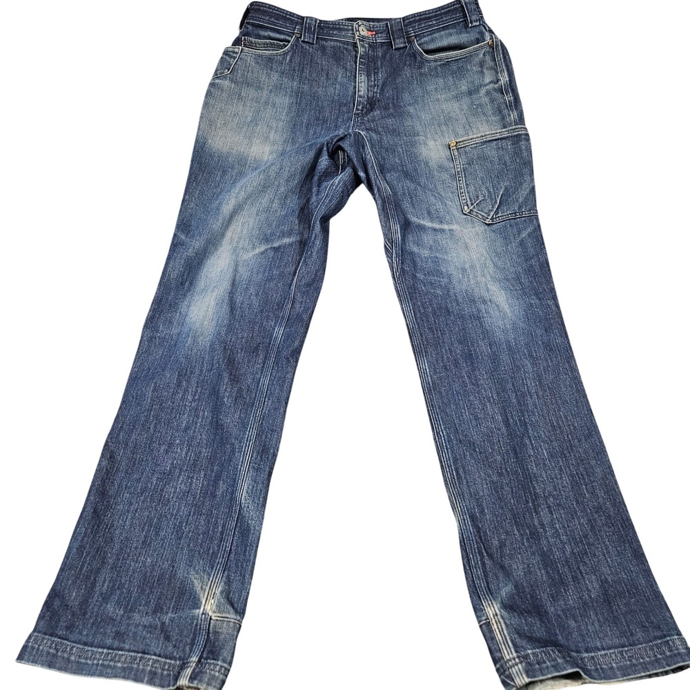 Alaskan Hardgear Duluth Trading Co Jeans Mens 36x34 Blue Bootcut Cordura Work